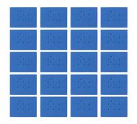 Fdit Gradilla Flotante para Tubos de Espuma, Rejilla de Espuma de Celda Cerrada de Polietileno de Alta Densidad para Tubos de Centrífuga, Soporte (Azul oscuro 18 orificios 20 piezas (para tubo de)