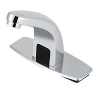 Fdit Grifo Automático con Sensor de Infrarrojos, Grifo de Agua Fría para Fregadero de Cocina y Baño sin con Caja de Control para Lavabo Doméstico y Comercial