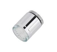 Fdit Grifo con Control de Sensor de Temperatura, Grifo con Luz LED RGB de 3 Colores con Filtro de Ahorro de Agua para Fregadero de Cocina y Baño