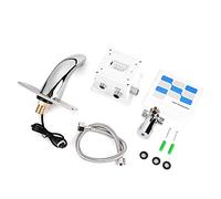 Fdit Grifo con Sensor Automático con Caja de Control, Grifo para Lavabo sin Contacto de Aleación de Cobre, para Fregadero de Cocina y Baño con Batería para Ahorrar Agua y En