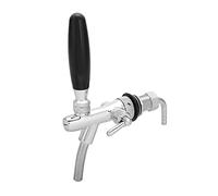 Fdit Grifo de Cerveza Ajustable, Grifo de Cerveza de Cobre con Rosca G5/8 con Cromado 0-100% Control de Flujo para Bares, Hoteles, Restaurantes, Hogar, Oro y Plata (SILVER)