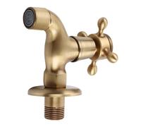 Fdit Grifo de Pared de Latón Vintage, Grifo de Piscina con Fregona de un Orificio con Entrada G1/2 para Cocina, Baño, Lavandería (de piscina fregona corto)