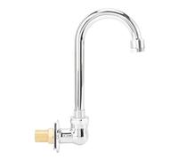 Fdit Grifo de Pedal de Acero Inoxidable, Válvula de Pie Montada en la Pared, Juego de Grifo de Lavabo de Baño para Laboratorio Médico de Fábrica de Baños de Hospital