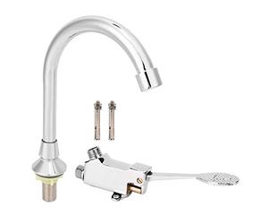Fdit Grifo de Pedal, Juego de Grifo de Lavabo, Grifo de Control de Pie para Fregadero de Pedal de Medicina, Grifo de Control de Pie para Baño
