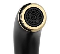 Fdit Grifo para Lavabo de Baño con 3 Orificios, Grifo de Ducha, para Lavabo con Cobre Internacional de Grado 59A, Anticorrosión, Resistencia a Altas Temperaturas para de (oro negro)