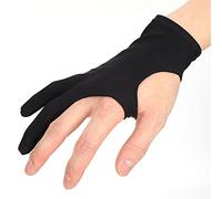 Fdit Guantes para Pintar con 2 Dedos Guantes Resistentes a Las Manchas, Guantes de Artista para Tableta de Dibujo, Guante para Pintar Gráficos con Dos Dedos (M)