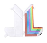 Fdit Guías de Alineación para Manualidades en Papel, Juego de Guías para Trabajos de Papel, 7 Unidades, Estuche de Almacenamiento, for Proyectos de Manualidades y Organización