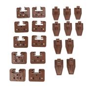 Fdit Guías para Cajones de Plástico Guía Deslizante para Cajones Fácil de Instalar Deslizante Perfecta para Reparar en Gabinetes y Mesitas de Noche 10 Juegos Ideal para Tocadores, Mesitas de Noche