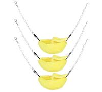 Fdit Hamaca con Forma de Plátano para Mascotas con Cubierta Cálida para Mascotas Pequeñas, Cama Colgante para Hámster, Nido para Dormir para Hámsteres, Loros, Ardillas, Planeadores, (Yellow)