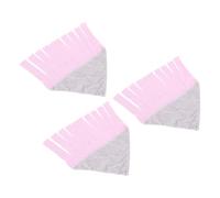 Fdit Hamaca Conejillo De Indias con Flecos Suaves, Juego De 3, Fácil De Limpiar Y Reutilizar, Felpa + Tela, Tamaño 43 X 22 Cm, Hámsters (Pink)