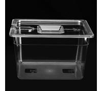 Fdit Handy 11L Sous Vide Culinary Container con Tapa, Marcas de Calibración para Control Simple del Agua, Ideal para Centros de Video Sous y Chefs Domésticos