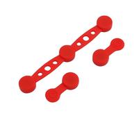 Fdit Hebillas de Papel para Revestimiento de Freidora, Clips Resistentes a Altas Temperaturas con Ajuste Seguro para Uso en Cocina Casera, Freidora, Horno (rojo)