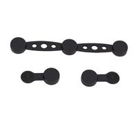 Fdit Hebillas de Silicona para Freidora, Clips de Silicona Resistentes a Altas Temperaturas con Agarre Antideslizante Seguro para Freidora que Sostiene Revestimientos para Hornear (BLACK)