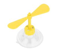 Fdit Hélice Decorativa para Casco de Motocicleta con Ventosa, Accesorio Novedoso Giratorio de Plástico y Caucho Azul para Cascos de Bicicleta, Hélice Móvil de 8,5 Cm para Estilo (YELLOW)