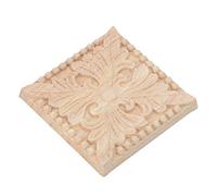 Fdit Hermosas Aplicaciones Talladas 4 Piezas 4 Piezas Desencuitadores de Muebles de Madera de Goma para Puertas Ventanas (Estilo 2)