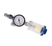 Fdit Herramienta de Filtro de Separador de Agua del Regulador de Aire de 1/4 Estándar 1/4 para Pistola de Pintura en Aerosol con Unidad de Filtro Compacta, Evita la Pintura