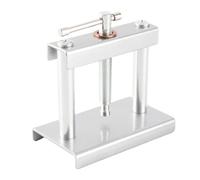 Fdit Herramienta de Prensado para Parte Trasera de Reloj, Kit de Reparación de Relojes Firme con 18 Troqueles, para Reemplazo de Pilas de Reloj Mecánico, Metal (con 18 Troqueles) (con (con