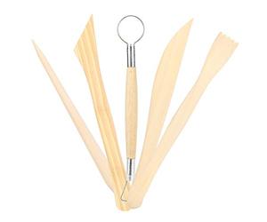 Fdit Herramientas de Modelado de Töpferinkeramik Manejo de Madera para Educación y Grabado, Ideal para Modelos de Madera y Esculturas, 2 Conjuntos de Herramientas de Escultura de Arcilla para