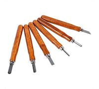 Fdit Herramientas para Tallar Madera, Juego de Cuchillos para Tallar de Acero con Alto Contenido de Carbono con de Madera para Manualidades de Cera de Arcilla de ()