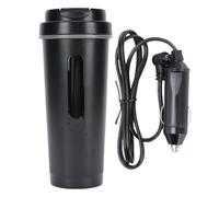 Fdit Hervidor Eléctrico de Automóvil Portátil de 500 Ml, Mini Caldera de Agua de Ebullición de Agua Taza con Calefacción, Temperatura Calentador de Agua para Automóvil Ajustable para