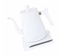 Fdit Hervidor Eléctrico de Doble Capa, Diseño Anti-quemaduras y Apagado Automático para Uso en Hogar y Oficina (WHITE)