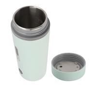 Fdit Hervidor Eléctrico Portátil de Viaje, Mini Tetera de Acero Inoxidable 304 de 350 Ml, con Apagado Automático y Protección de Ebullición en Seco, para Hervir Agua (Enchufe europeo 220v)