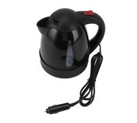 Fdit Hervidor Eléctrico Portátil para Coche de 250W y 24V, Apagado Automático, Protección contra Ebullición en Seco, Acero Inoxidable de 1000ml con Ventana de Nivel de Agua para
