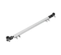 Fdit Intercambio de Varilla de Conexión de Pedal de Doble Tambor para el Kit de Batería - Eje de Accionamiento de Metal Profesional para Percusión (SILVER)