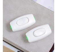 Fdit Interruptor de Botón de Lámpara de Escritorio, Interruptor de Cable en Línea Portátil para Sala de Estar, Plástico Ligero, Negro, 1 Pieza