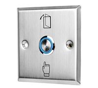 Fdit Interruptor de Botón de Liberación de Puerta de Acero Inoxidable, Interruptor de Liberación de Empuje Fácil de Usar para de Control de Acceso en Casa u Oficina