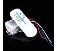 Fdit Interruptor de Control Remoto Inalámbrico, Receptor Digital RF de 2 Vías (encendido/apagado) para Iluminación Interior con AC180V 240V, Adecuado para Escaleras, Baño, Taller y