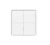 Fdit Interruptor de Escena Inalámbrico, Botón Pulsador de Panel de Pared Inteligente con Escenas Personalizables a Través de la Aplicación Smart Life para Dispositivos Domésticos (4 veces)