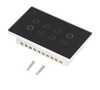 Fdit Interruptor Inteligente de 8 Bandas, Interruptor de Pared WiFi, Táctil de Control Remoto con Control de Voz y Aplicación Móvil, para Apartamento de Hotel de Oficina