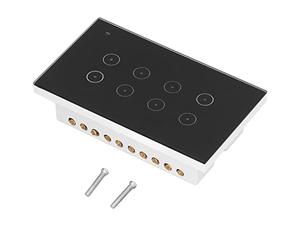 Fdit Interruptor Inteligente de 8 Bandas, Interruptor de Pared WiFi, Táctil de Control Remoto con Control de Voz y Aplicación Móvil, para Apartamento de Hotel de Oficina