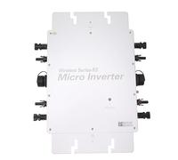 Fdit Inversor 2000W Red Conectado Solar Potencia Eficiente para Techo Hogar Exterior Aluminio Aleación