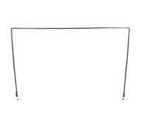 Fdit Iron Ajustable sobre el Soporte de la Barra de la Mesa con Abrazaderas, la Barra de Decoración de la Barra Colgante de la Mesa de la Mesa del de la Mesa de Decoración de la Mesa (BLACK)