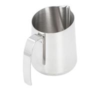 Fdit Jarra de Acero Inoxidable de Primera Calidad para Latte Art, Taza para Espumar Leche, para Cocina Barista (500ML Plata)