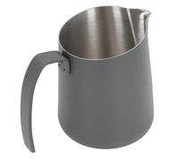 Fdit Jarra de Acero Inoxidable de Primera Calidad para Latte Art, Taza para Espumar Leche, para Cocina Barista (500ML Negro)