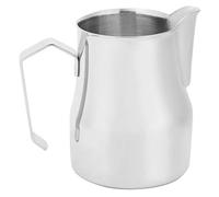Fdit Jarra de Acero Inoxidable para Espumar café Latte Art para Mezclar y Verter Leche, Material de Calidad Alimentaria, para el Hogar, Cafetería, Restaurante, Bar, Plateado (350ML)