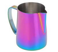 Fdit Jarra de café de Acero Inoxidable de 600 Ml, Jarra para Espumar Leche de Gran Capacidad con Ergonómico, para Latte Art y Preparación de café (multicolor)