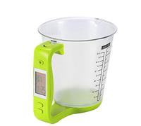 Fdit Jarra Medidora Digital con Pantalla LCD, Báscula de Cocina Portátil y Taza Medidora para Cocineros Caseros (Fditvafgjezq24-190724AH05-3)