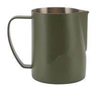 Fdit Jarra para Espumar Leche, Taza de café con Punta de Pico de Halcón de Acero Inoxidable 304 con Boquilla Profesional para Latte Art, para Home Cafe Barista 600ml (DE verde)