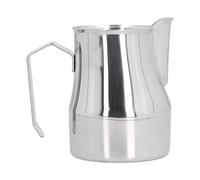 Fdit Jarra para Vaporizar Leche, Jarra Artística de café de 450ml, Boquilla Antigoteo para el Hogar, Taza para Espumar, Resistente Al Calor para 1-2 Tazas de café