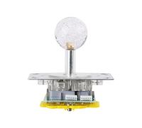 Fdit Joystick LED, Joysticks de Operación Conmutables de 4 a 8 Vías con Luz Iluminada Colorida para Reemplazo de Piezas de Gabinete de Juegos