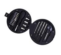 Fdit Juego Completo de Herramientas con Forma de Neumático de Acero Al Carbono, 20 Piezas, con Caja de Almacenamiento para Mantenimiento del Hogar