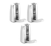 Fdit Juego de 3 Ganchos Ocultos para Ropa, Aleación de Zinc, Montado en la Pared, Ahorro de Espacio con Tornillos de Montaje para Armario, Baño, Dormitorio, Cocina