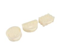 Fdit Juego de 3 Moldes para Tartas, Resistente Al Calor, Antiadherente, Fácil de Limpiar, Mini Máquina para Hacer Tartas de Manzana con 3 Formas Diferentes, Adecuado para Hornear