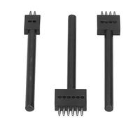 Fdit Juego de 3 Punzones de Puntas, Diseño Profesional, Antioxidante, de Alta Dureza, con 3 Tamaños (4 Mm, 5 Mm, 6), para la Fabricación de Cinturones, Bolsos y Botas de cuero. (5)