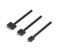 Fdit Juego de 3 Punzones de Puntas, Diseño Profesional, Antioxidante, de Alta Dureza, con 3 Tamaños (4 Mm, 5 Mm, 6), para la Fabricación de Cinturones, Bolsos y Botas de cuero. (6MM)