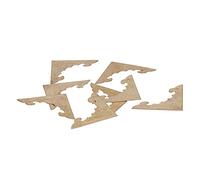 Fdit Juego de 8 Protectores de Esquina de Latón Antiguo, Cubierta Protectora de Borde para Caja de Madera, Decoración de Bolsa de Gabinete con Material de Latón Resistente y Duradero